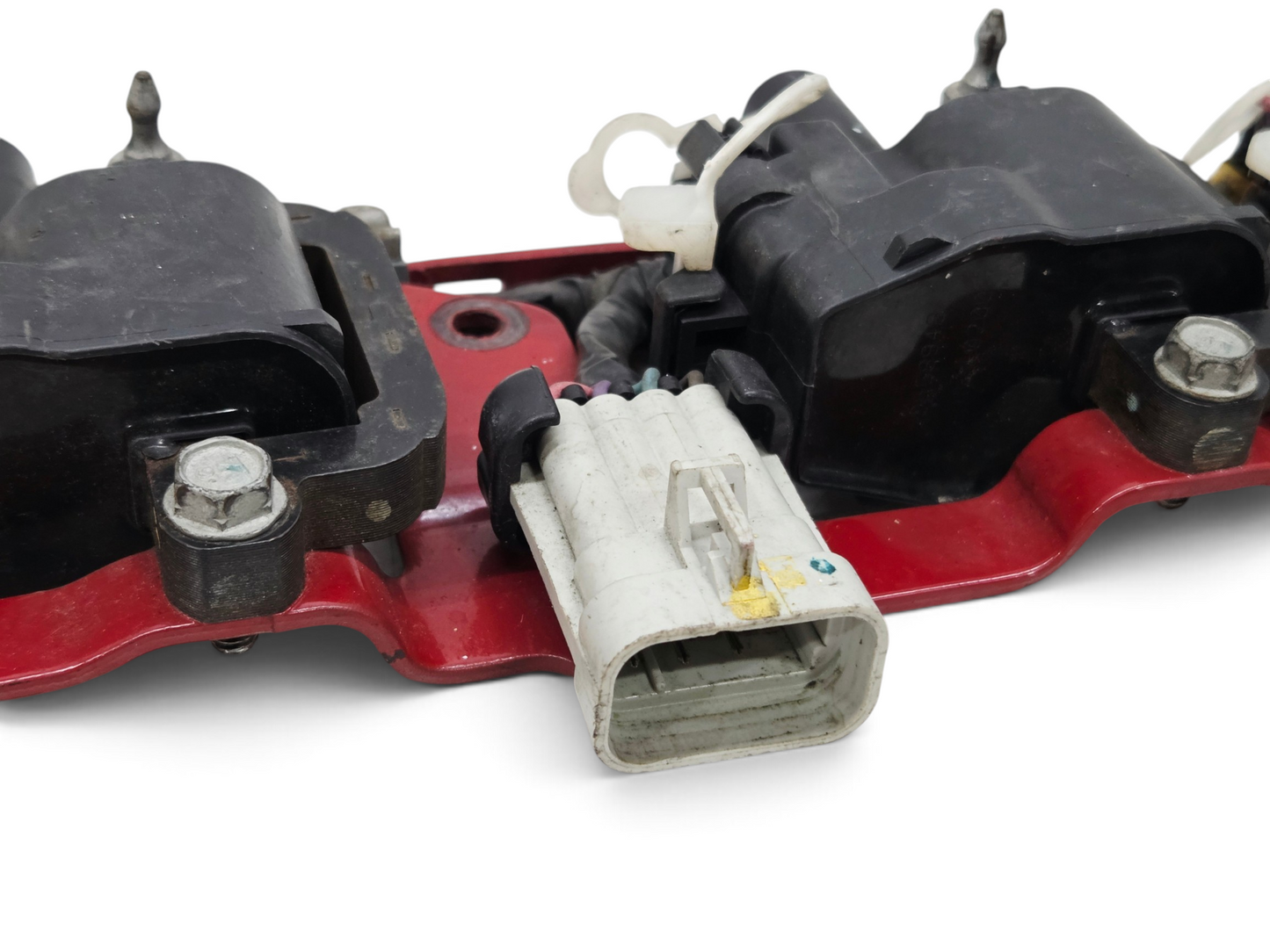 Send it Auto Parts OEM GM ignition coil brackets with black coils and wiring harness for LS1 LS6 engines