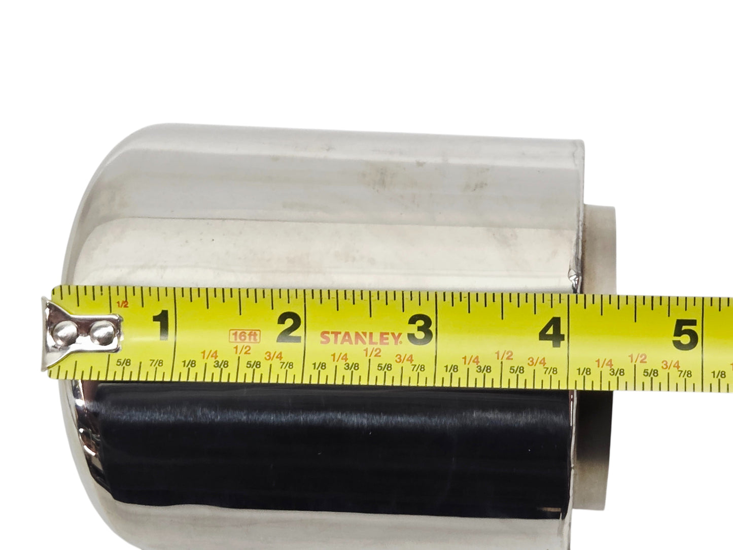 2.5 to 3.5 Inch Polished Exhaust Tip 4" Long