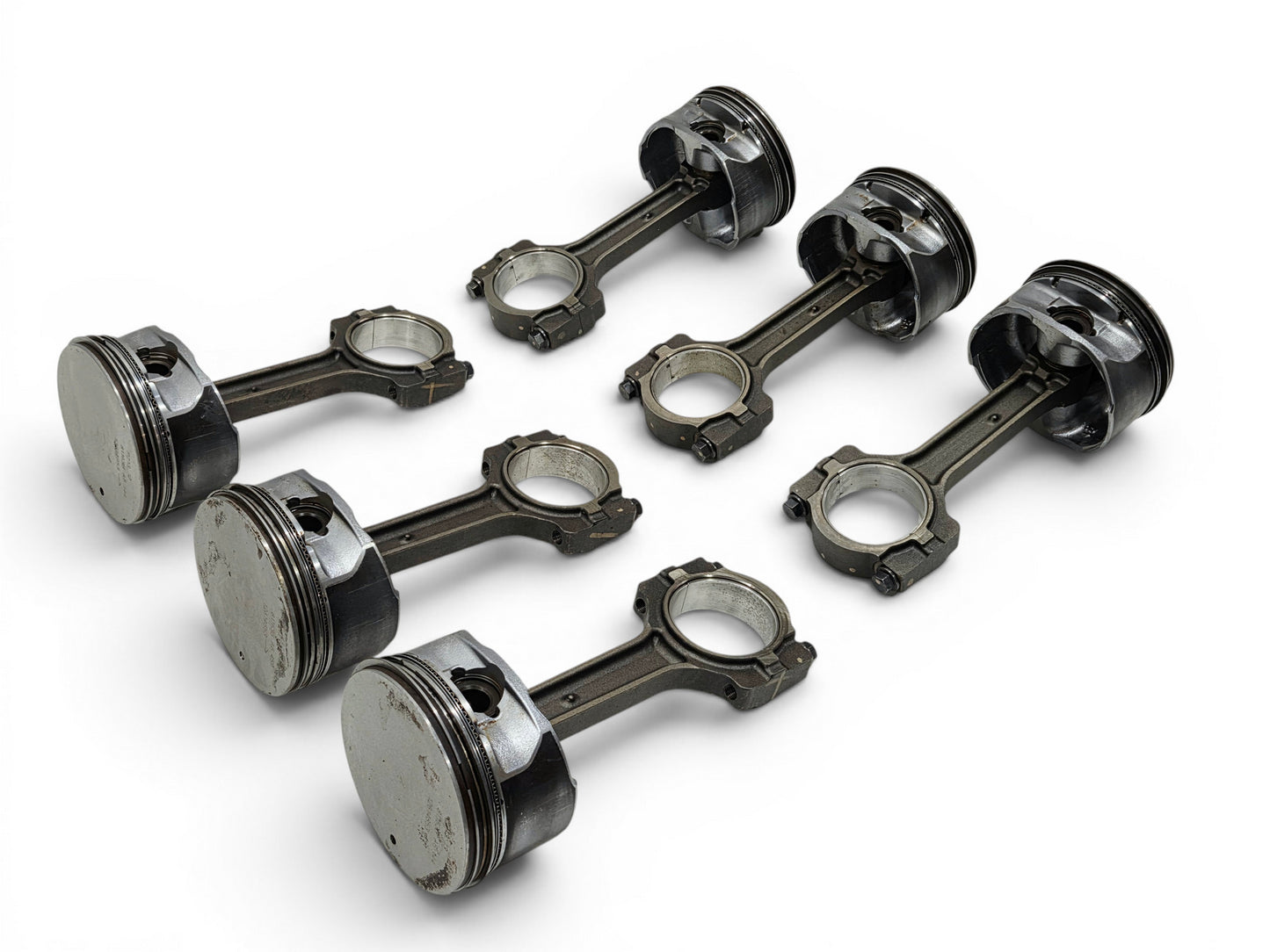 2002-2007 LS2 LQ9 6.0L Pistons and Connecting Rods OEM GM - Lot of 6