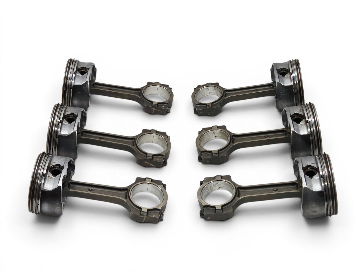 2002-2007 LS2 LQ9 6.0L Pistons and Connecting Rods OEM GM - Lot of 6