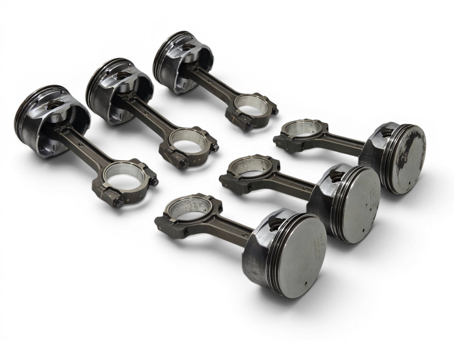 2002-2007 LS2 LQ9 6.0L Pistons and Connecting Rods OEM GM - Lot of 6