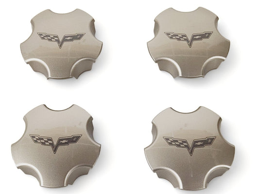 2005-2007 Chevy Corvette C6 Wheel Center Cap Warm Nickle OEM GM 9594652