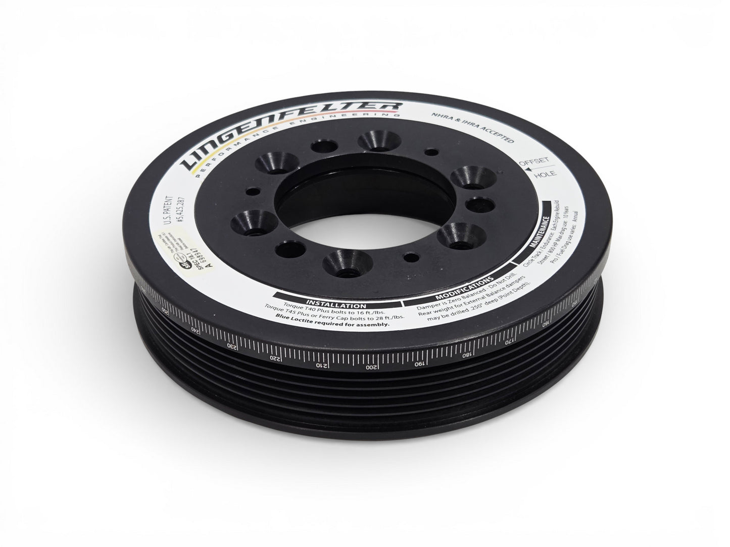6.78" 10% UD 6 Rib Super Damper Harmonic Balancer Alum Shell