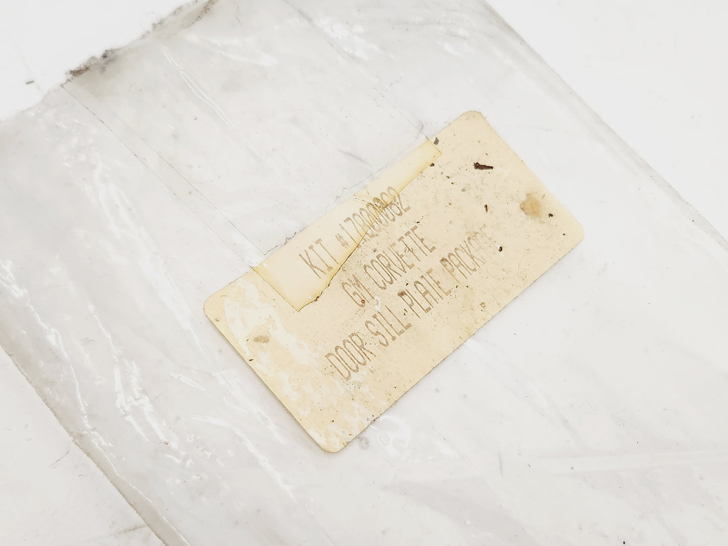 2005-2013 Chevy Corvette C6 Brushed Aluminum Door Sills OEM GM 17800062