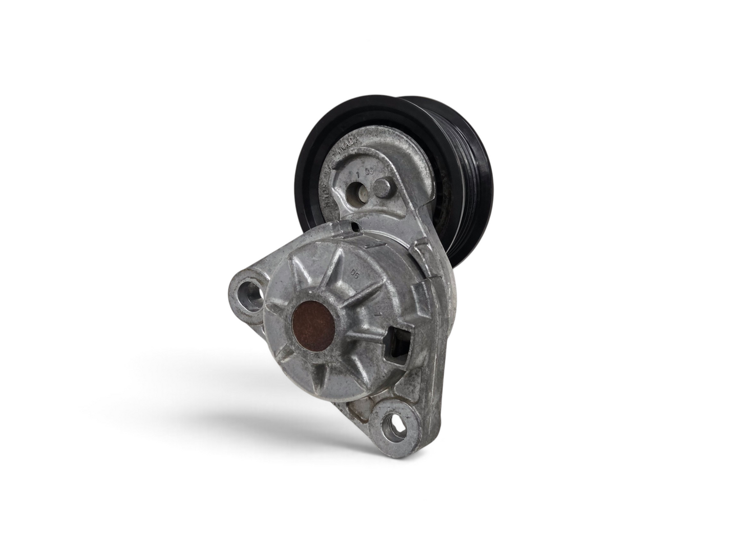 Send it Auto Parts OEM GM drive belt tensioner for Chevy Corvette LS engines, featuring a durable metal housing.