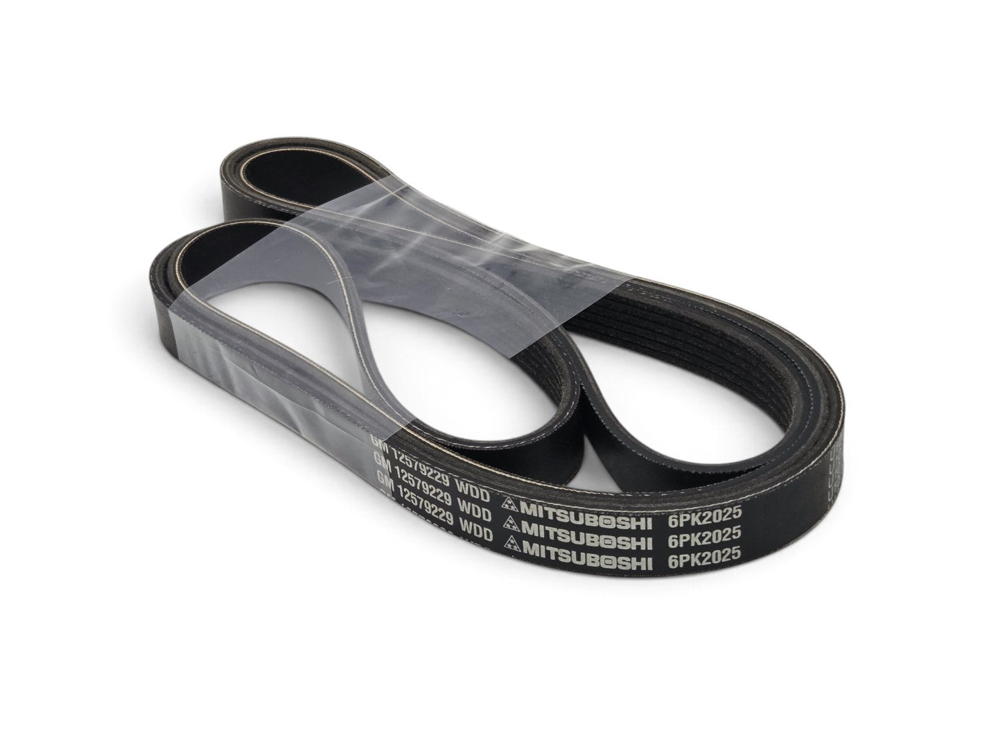 Send it Auto Parts OEM GM serpentine belt for 2005-2013 Chevrolet Corvette C6 LS engines, new takeoff condition.