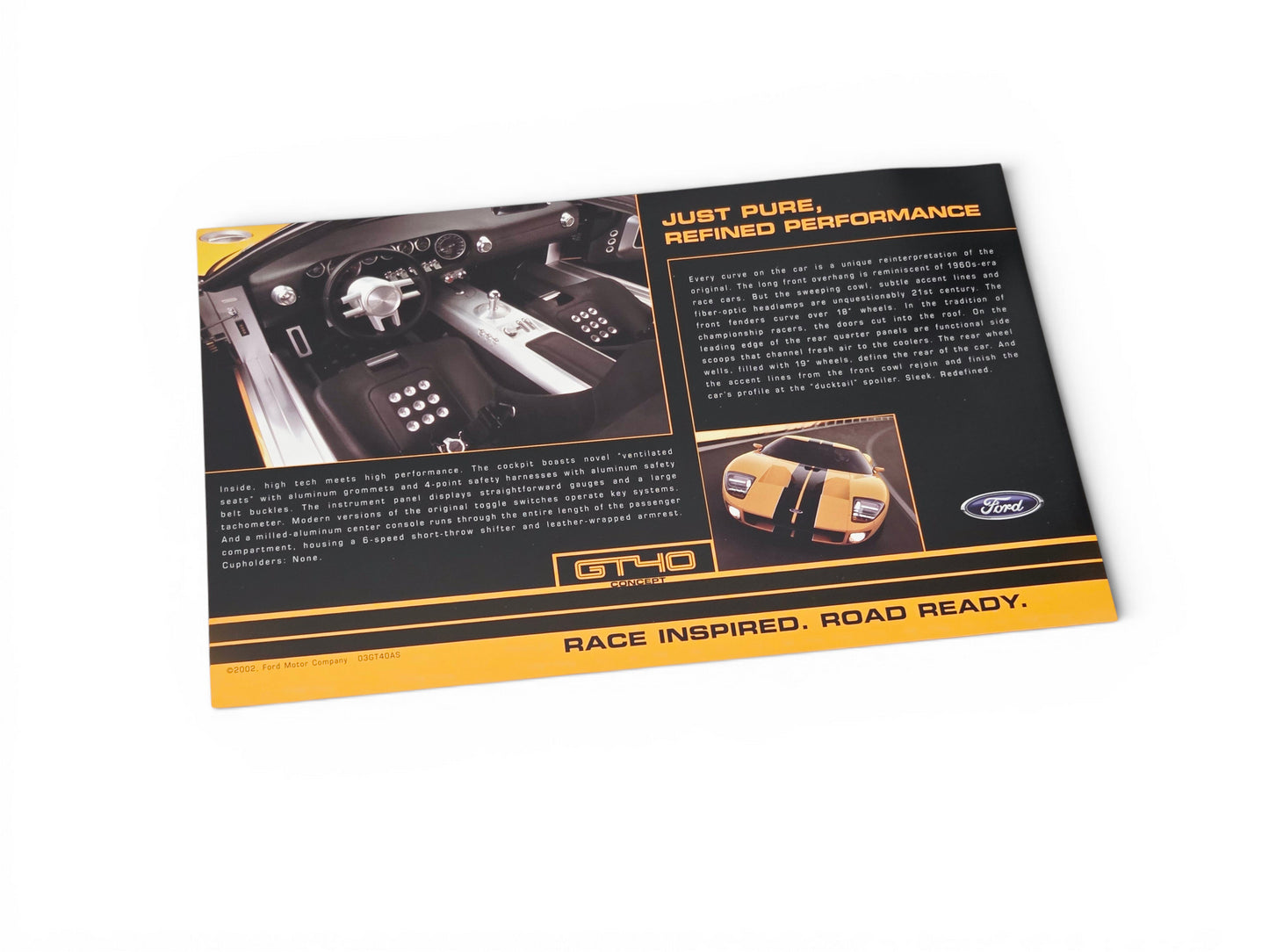2005 2006 Ford GT Dealer Launch Binder Concept Brochure and newspaper feature