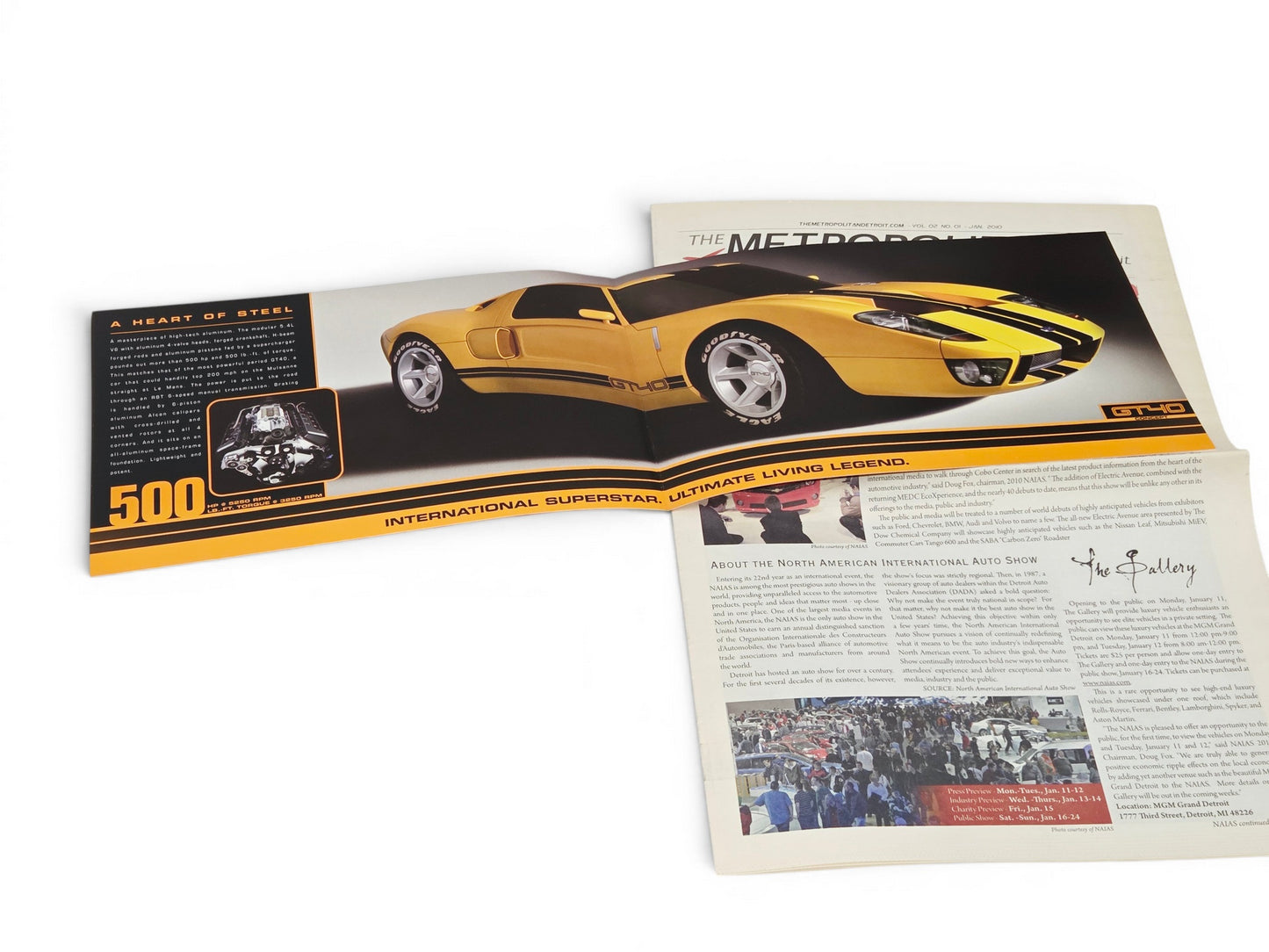 2005 2006 Ford GT Dealer Launch Binder Concept Brochure and newspaper feature