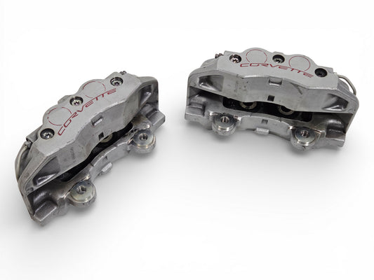 2006-2013 Chevy Corvette C6 Z06 Grand Sport Rear Gray Brake Calipers OEM GM