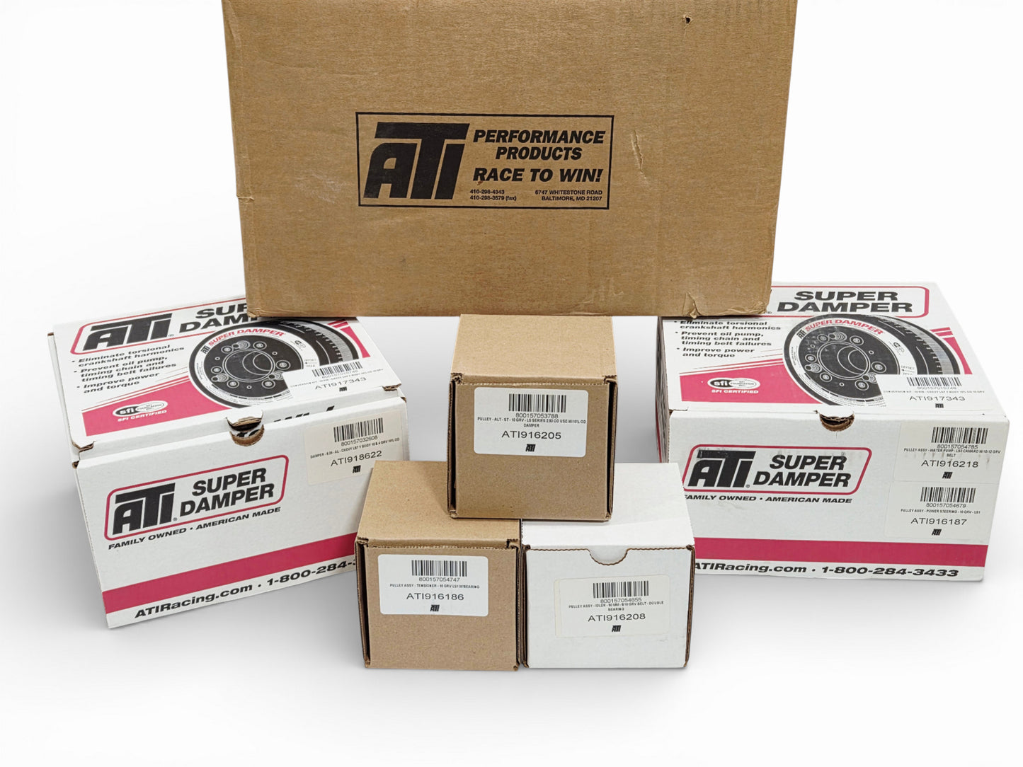 2006-2013 Corvette C6 LS7 ATI 10 Rib 10% Overdrive Conversion Pulley Kit