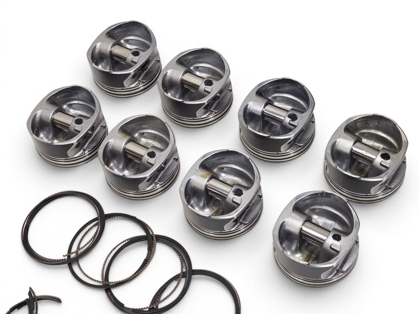 2008-2017 LS3 6.2L Set of 8 Pistons OEM GM 19207287 - Crate Engine takeoffs