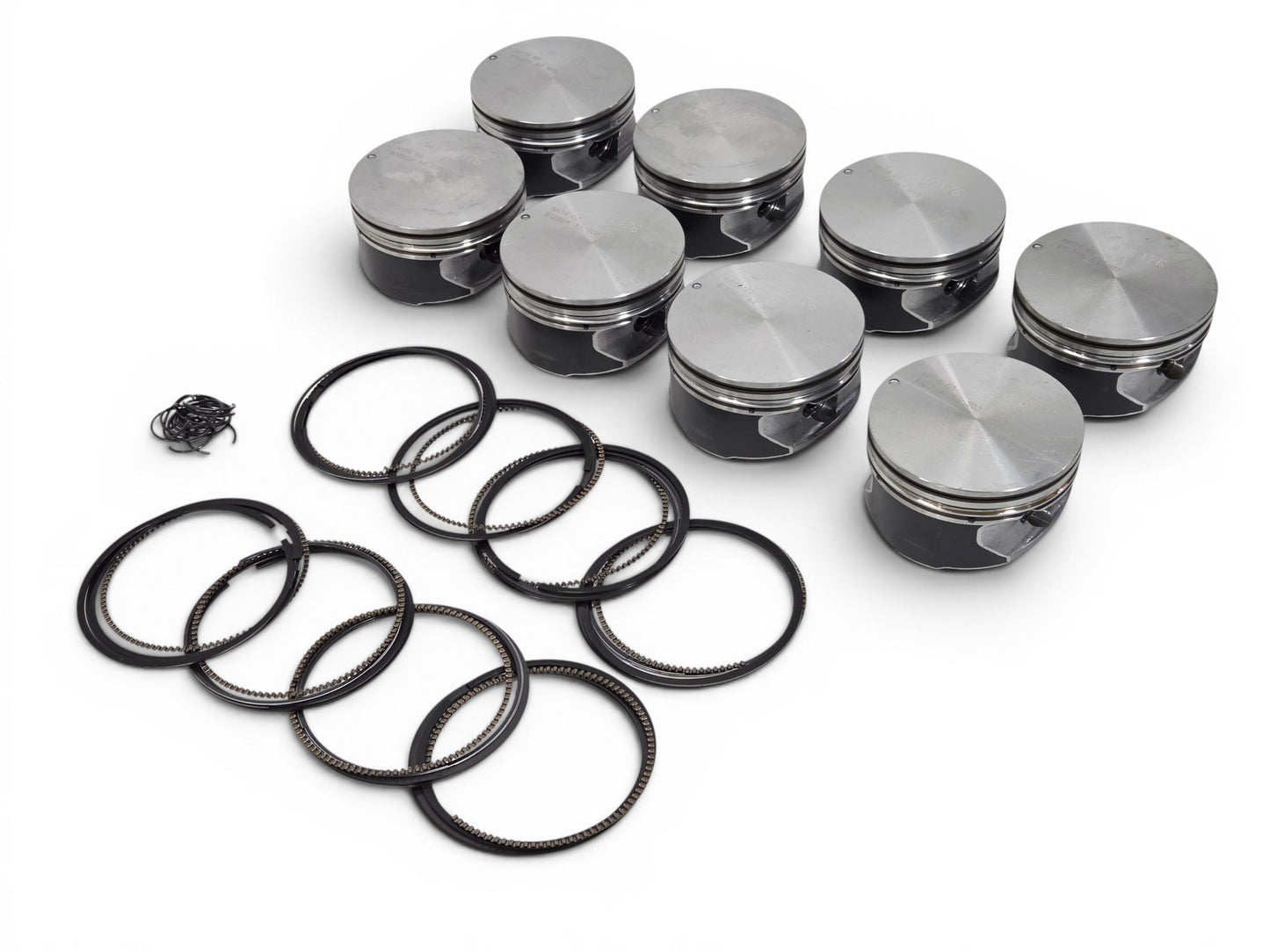 2008-2017 LS3 6.2L Set of 8 Pistons OEM GM 19207287 - Crate Engine takeoffs
