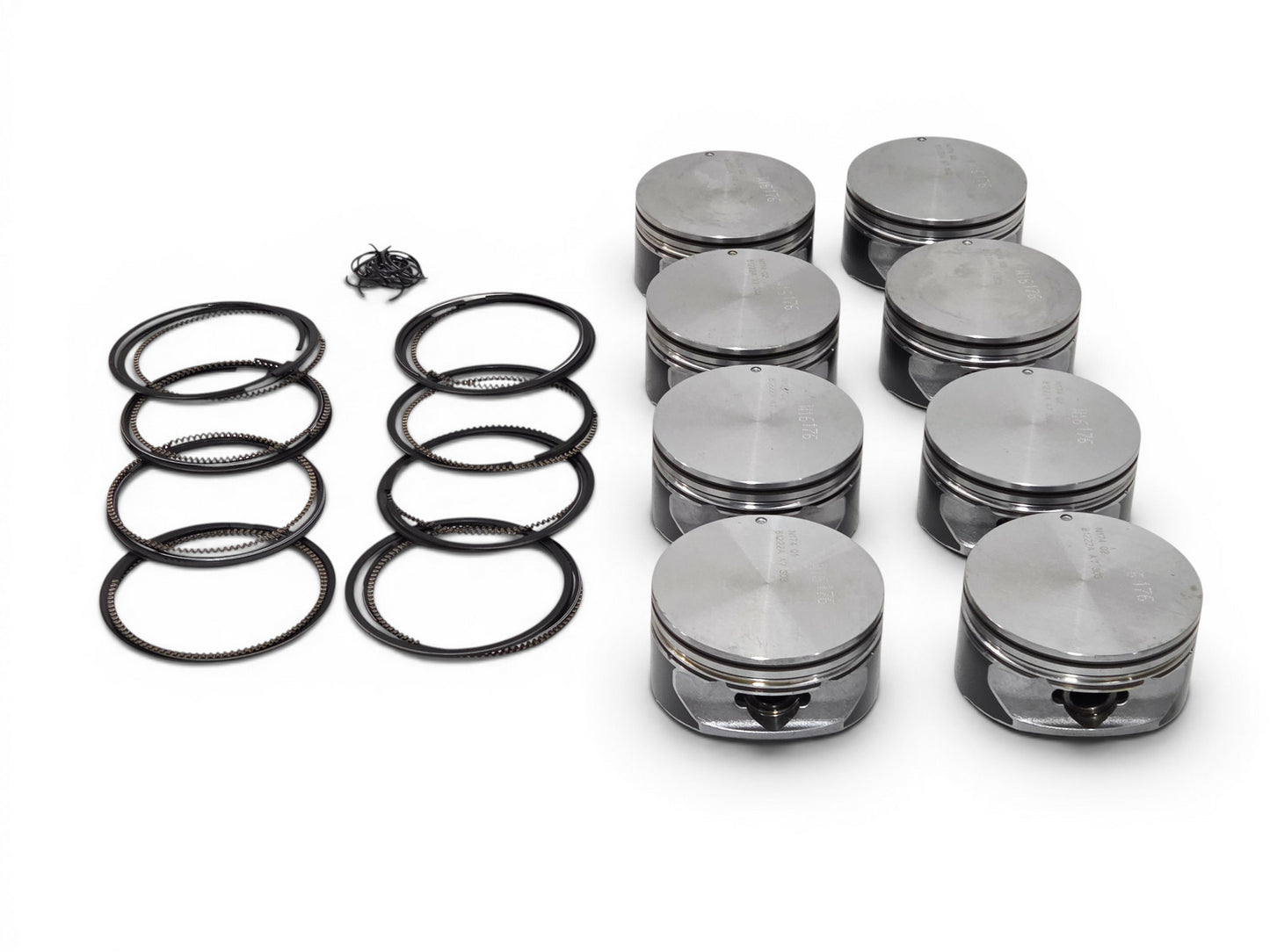 2008-2017 LS3 6.2L Set of 8 Pistons OEM GM 19207287 - Crate Engine takeoffs