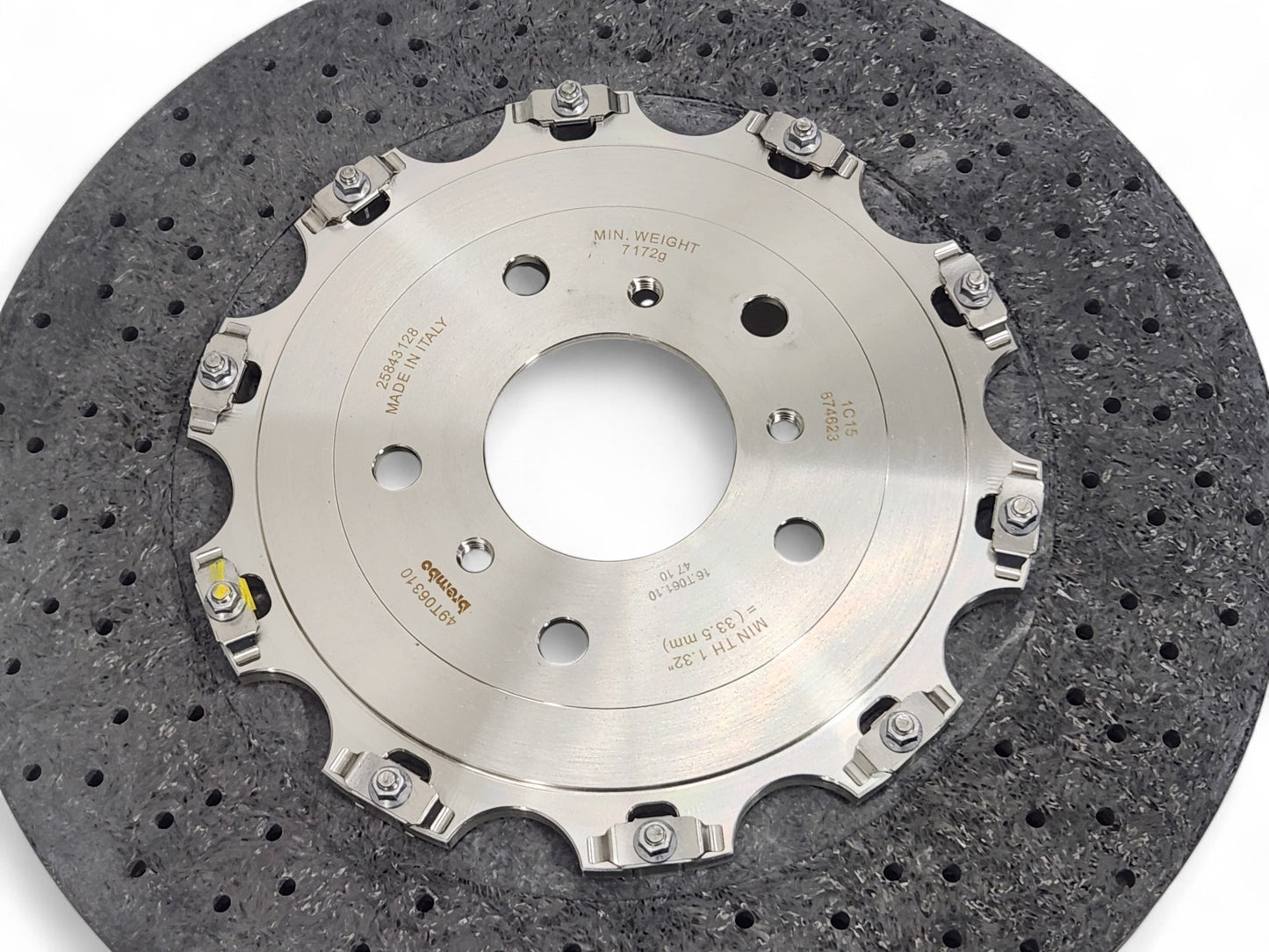 2009-2013 Chevy Corvette C6 ZR1 Rear Brembo Carbon Ceramic Brake Rotor OEM