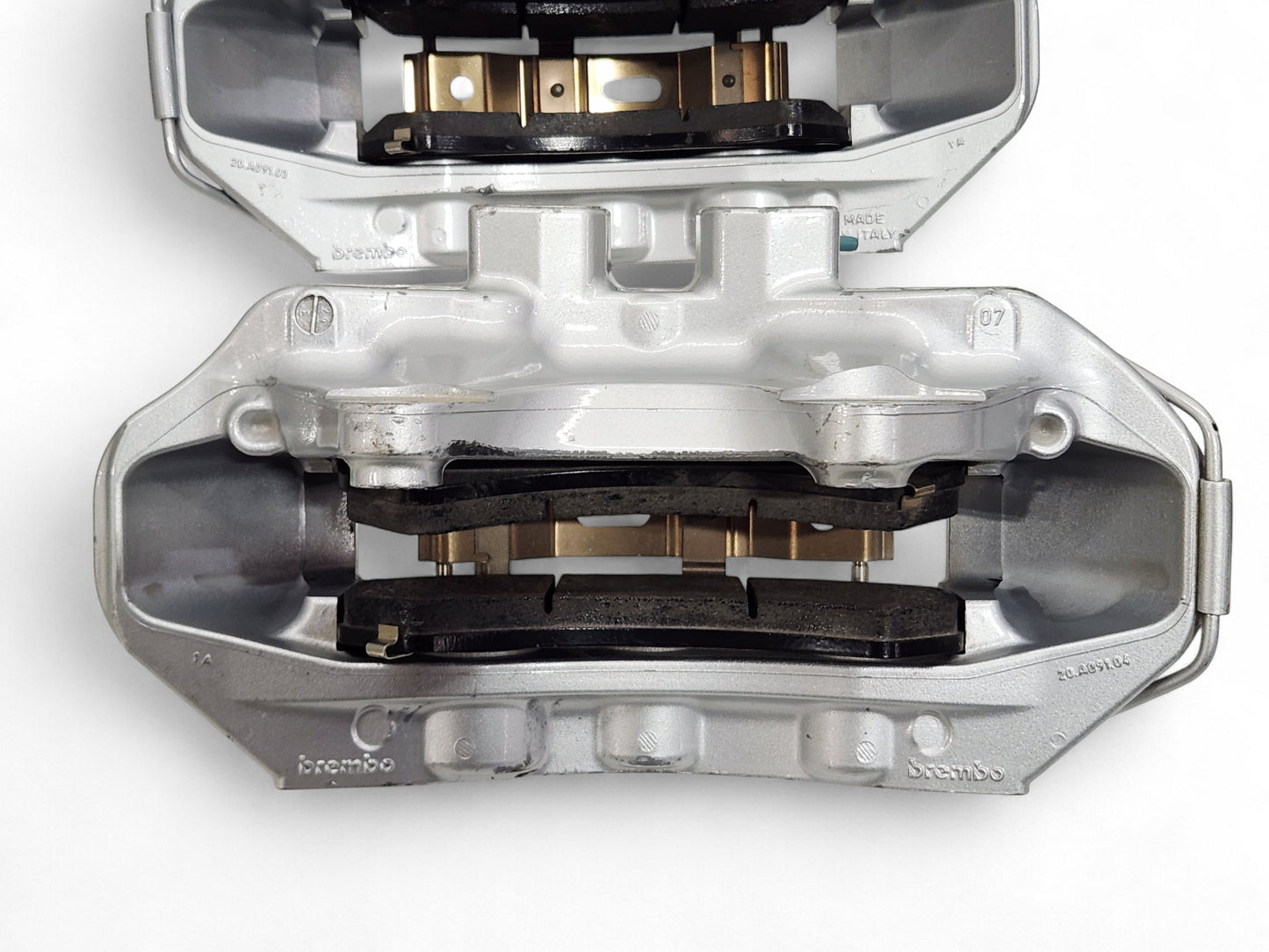 2009-2015 Cadillac CTS V Front Rear Silver Brake Caliper Set with Pads OEM GM