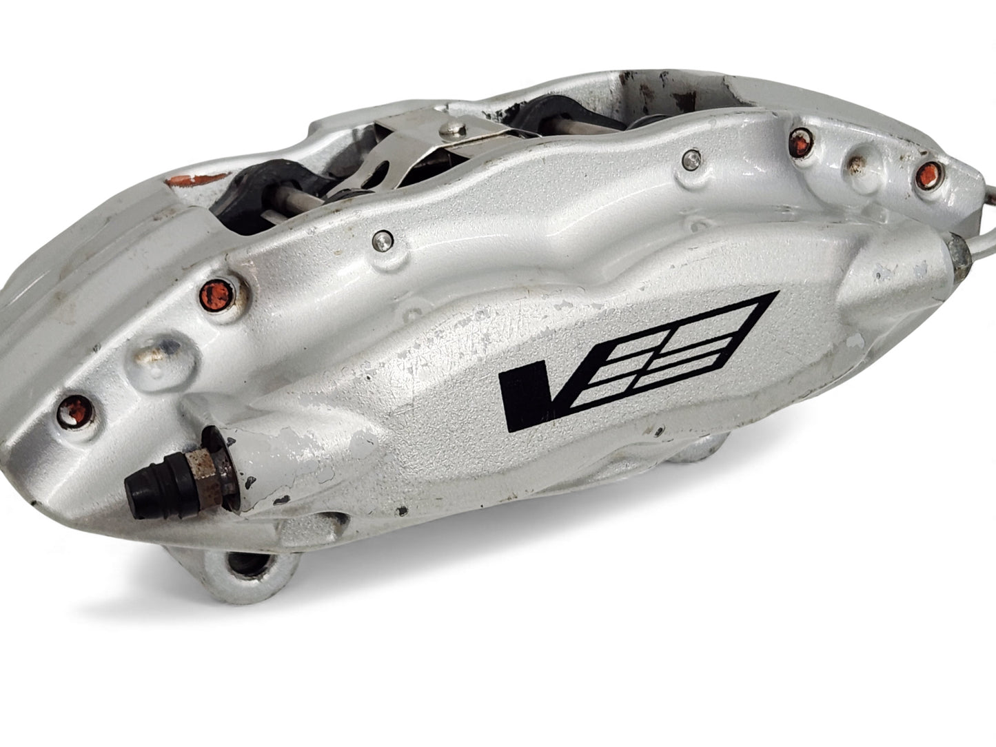 2009-2015 Cadillac CTS V Silver Rear Passenger Side Disc Brake Caliper OEM GM