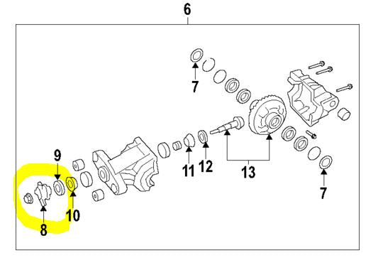 2012-2015 Chevy Camaro ZL1 Rear Driveshaft Flange OEM GM 20964042