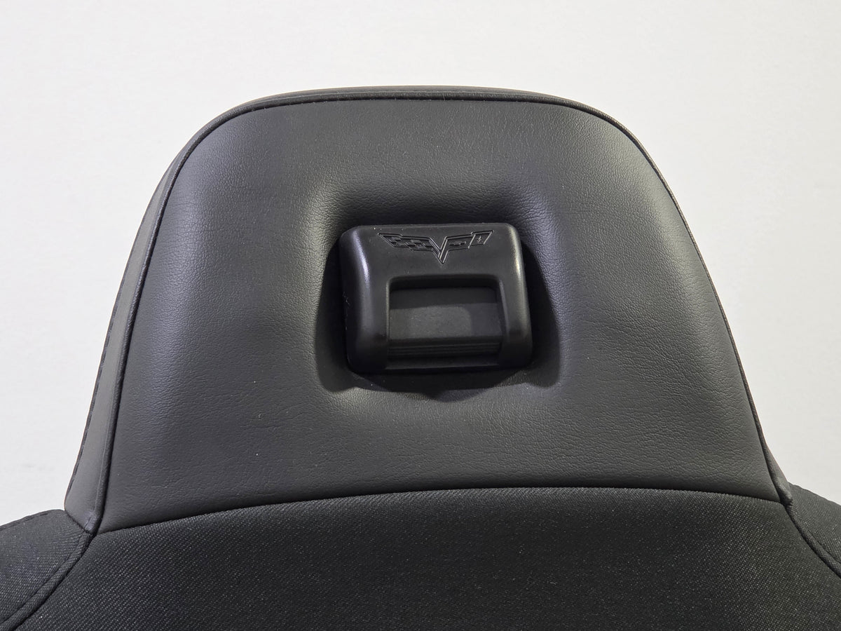 2013 Corvette C6 Z06 3LZ Heated Seats with Door Panels Black with Red Stitching