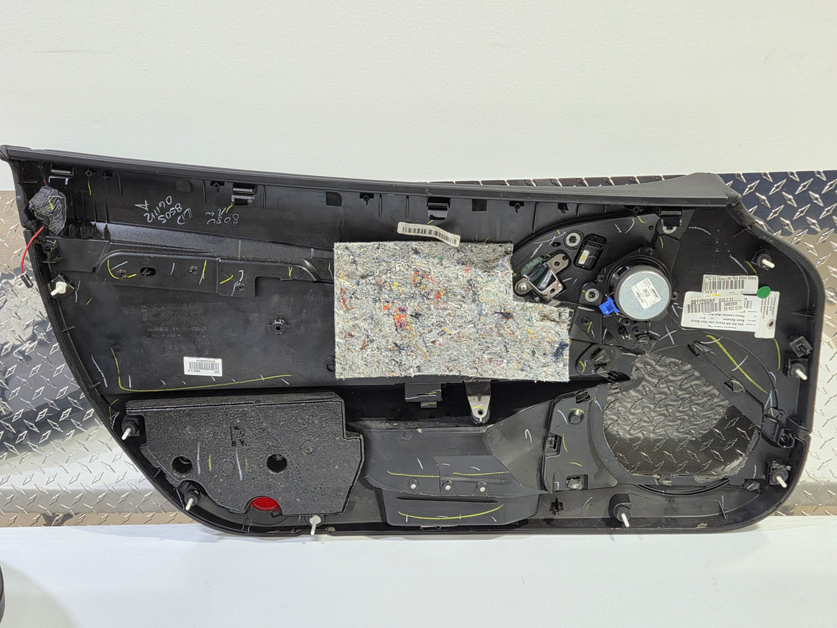 2013 Corvette C6 Z06 3LZ Heated Seats with Door Panels Black with Red Stitching