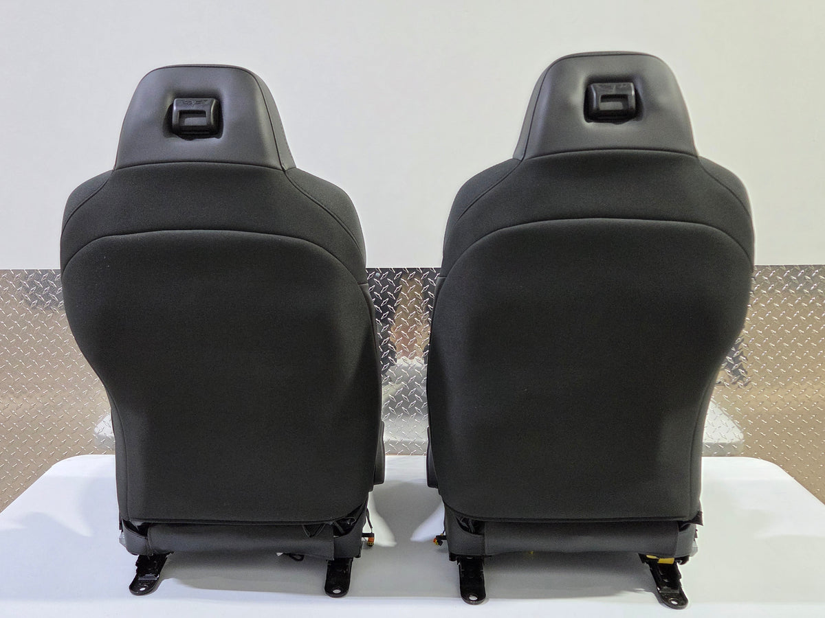 2013 Corvette C6 Z06 3LZ Heated Seats with Door Panels Black with Red Stitching