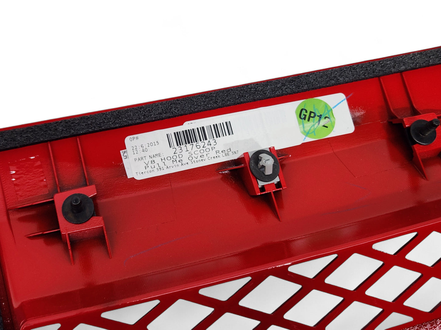 2014-2015 Chevrolet Camaro SS Hood Scoop Package Red Hot OEM GM 23176243