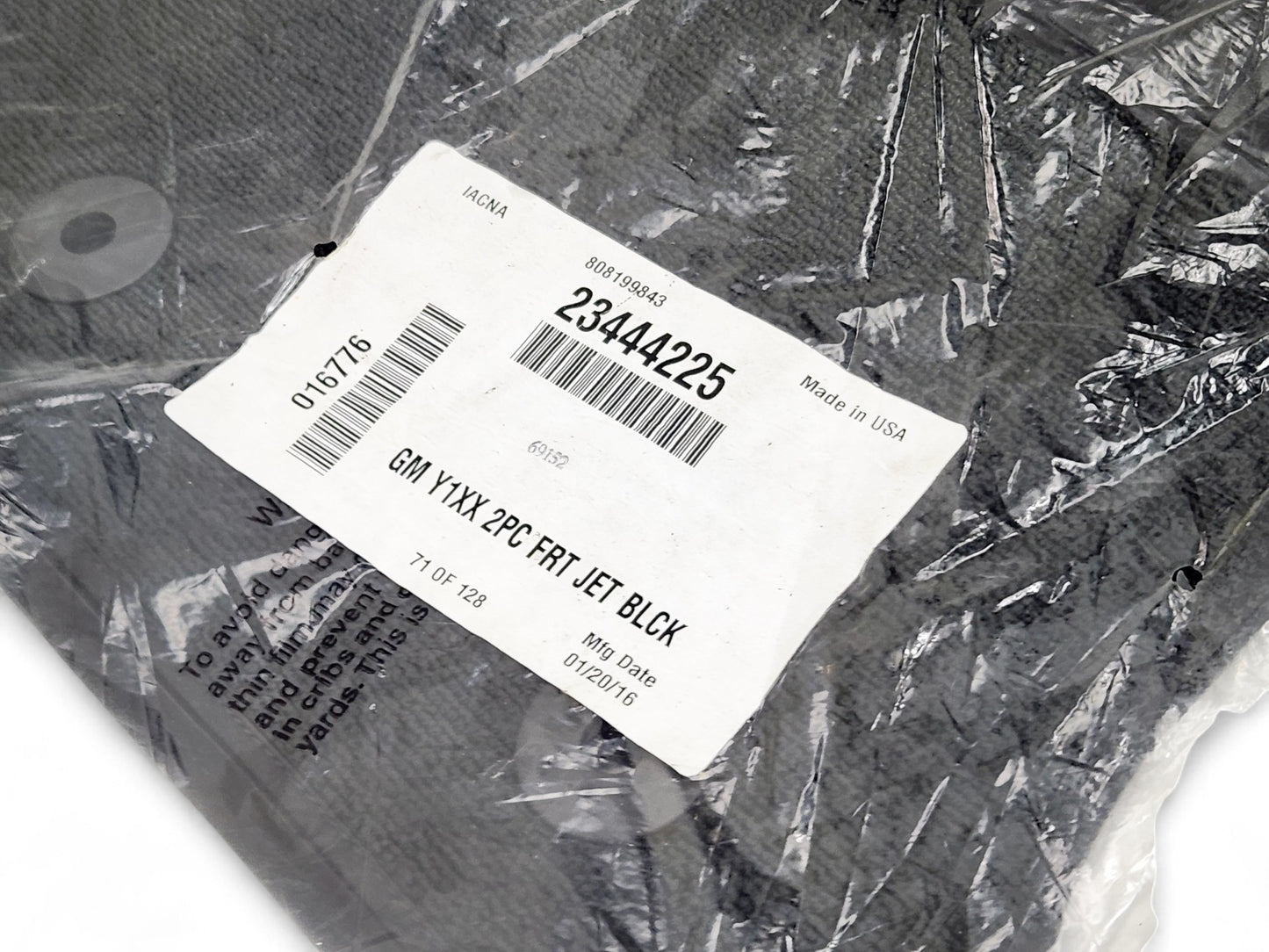 2014-2019 Chevy Corvette C7 Jet Black Carpeted Floor Mats OEM GM 23444225