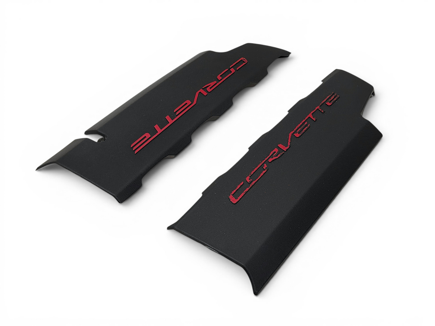2014-2019 Chevy Corvette C7 LT1 Fuel Rail Engine Covers OEM GM - Pair