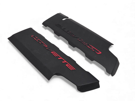 2014-2019 Chevy Corvette C7 LT1 Fuel Rail Engine Covers OEM GM - Pair