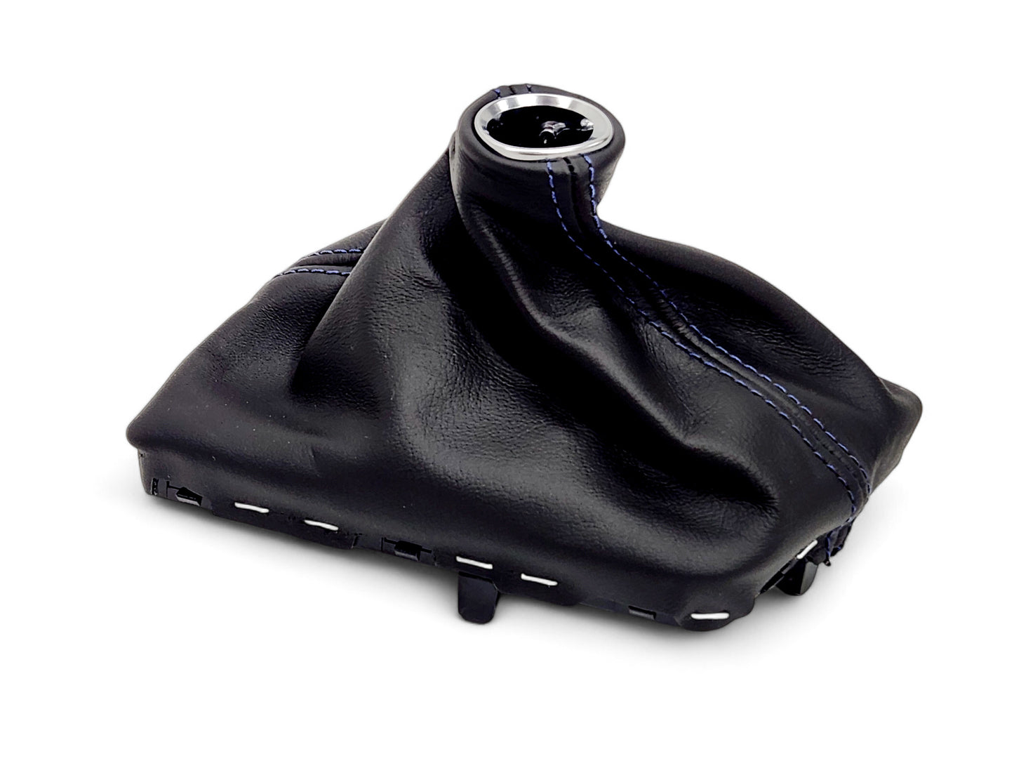 2014-2019 Chevy Corvette C7 Manual Shift Boot Black Blue Twilight stitch OEM GM