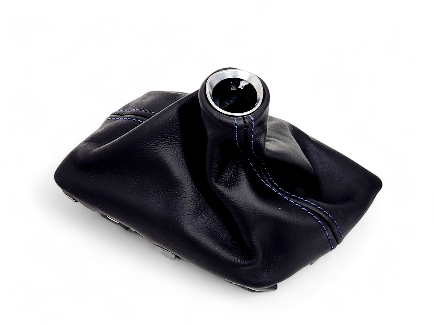 2014-2019 Chevy Corvette C7 Manual Shift Boot Black Blue Twilight stitch OEM GM