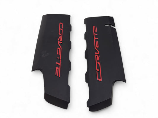 2014-2019 Corvette C7 LT1 Engine Fuel Rail Coil Covers OEM GM 12641720 12643709