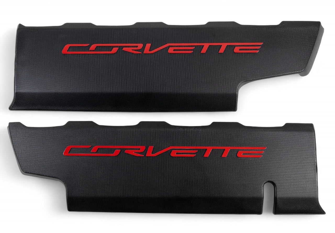 2014-2019 Corvette C7 LT1 Engine Fuel Rail Coil Covers OEM GM 12641720 12643709