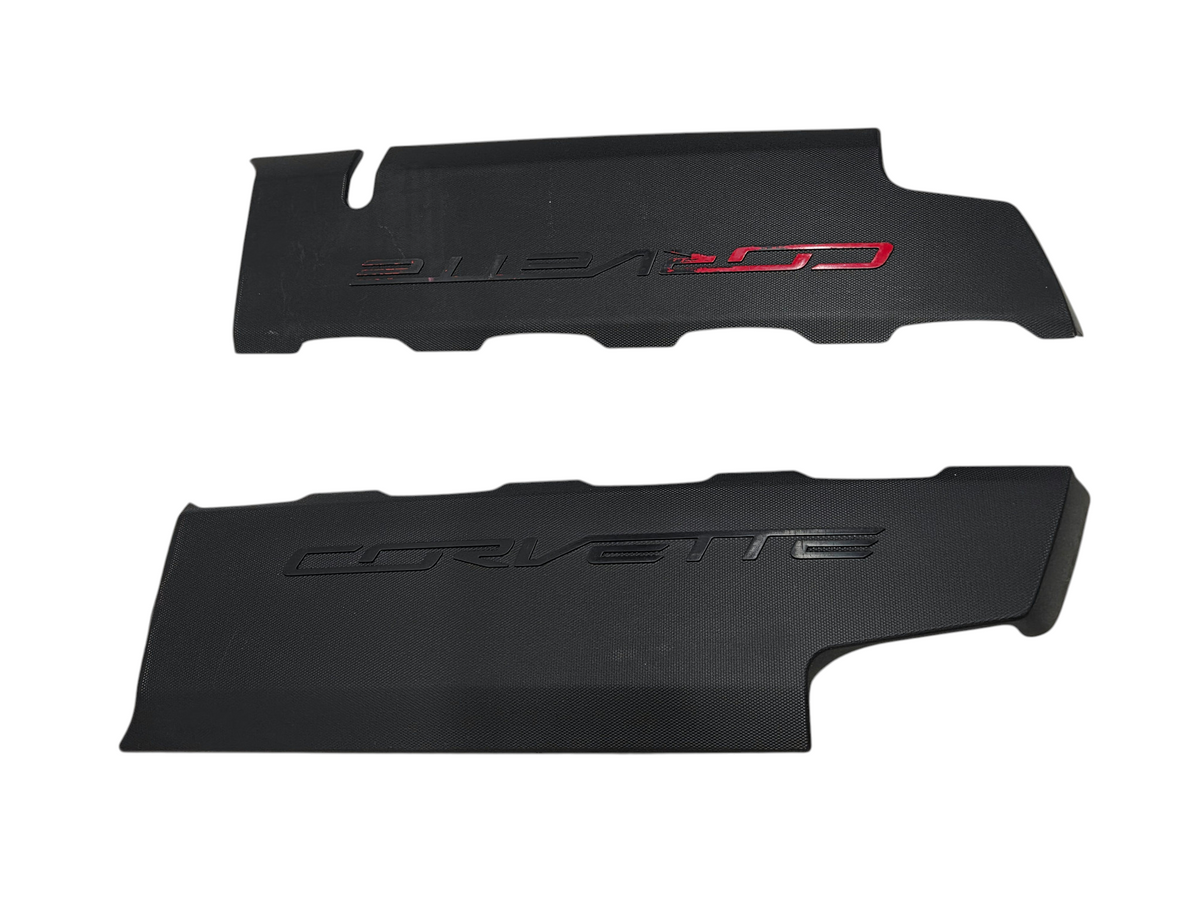 2014-2019 Corvette C7 LT1 Engine Fuel Rail Coil Covers OEM GM 12641720 12643709