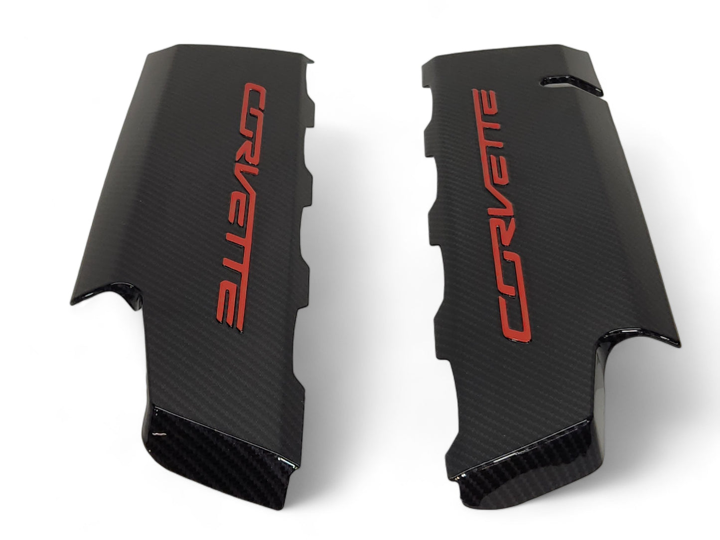 2014-2019 Corvette C7 LT1 Engine Fuel Rail Covers Hydrocarbon Carbon Fiber Finish
