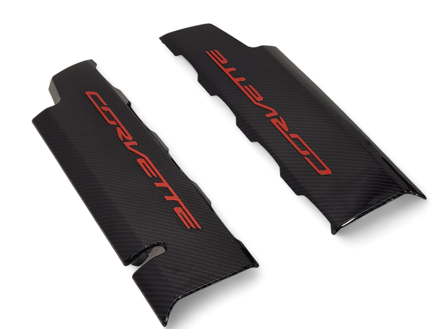 2014-2019 Corvette C7 LT1 Engine Fuel Rail Covers Hydrocarbon Carbon Fiber Finish