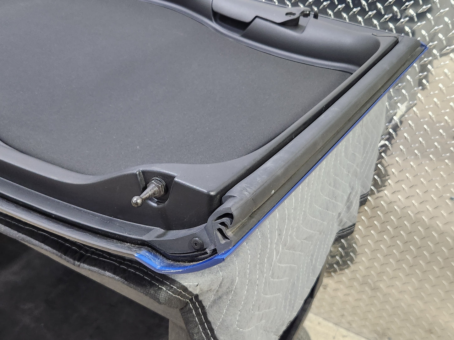 2014-2019 Corvette C7 Laguna Blue Exposed Carbon Fiber Roof Top OEM GM