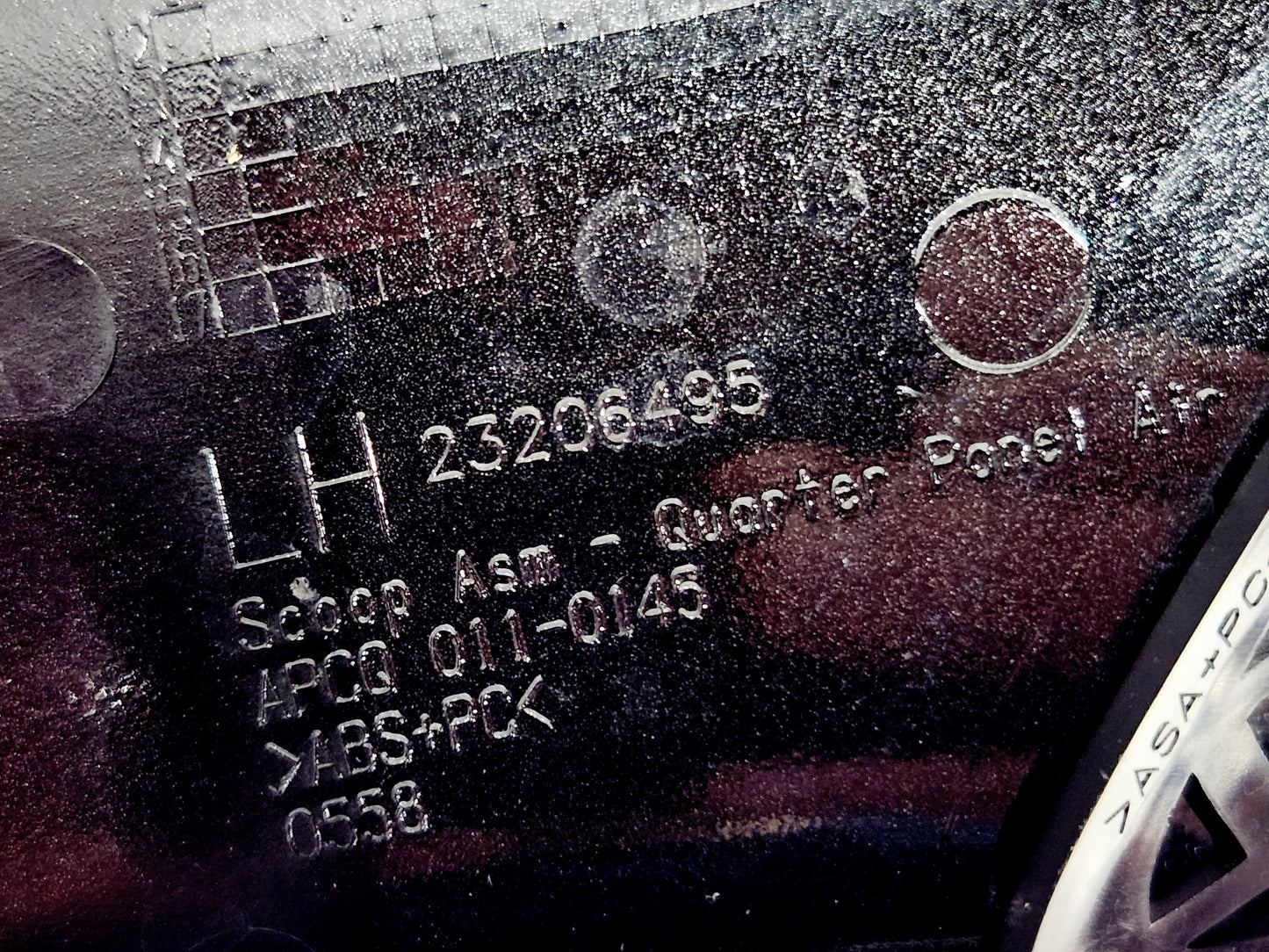 2014-2019 Corvette C7 Stingray Carbon Flash Quarter Panel Vent Scoops OEM GM