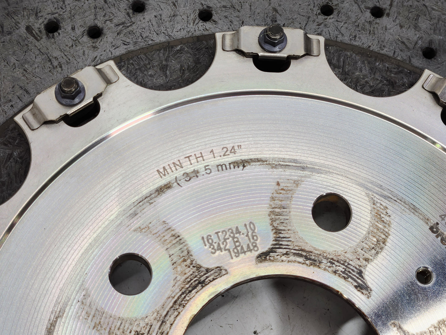 2015-2019 Chevy Corvette C7 Z06 Z07 Brembo Rear Ceramic Disc Brake Rotor OEM