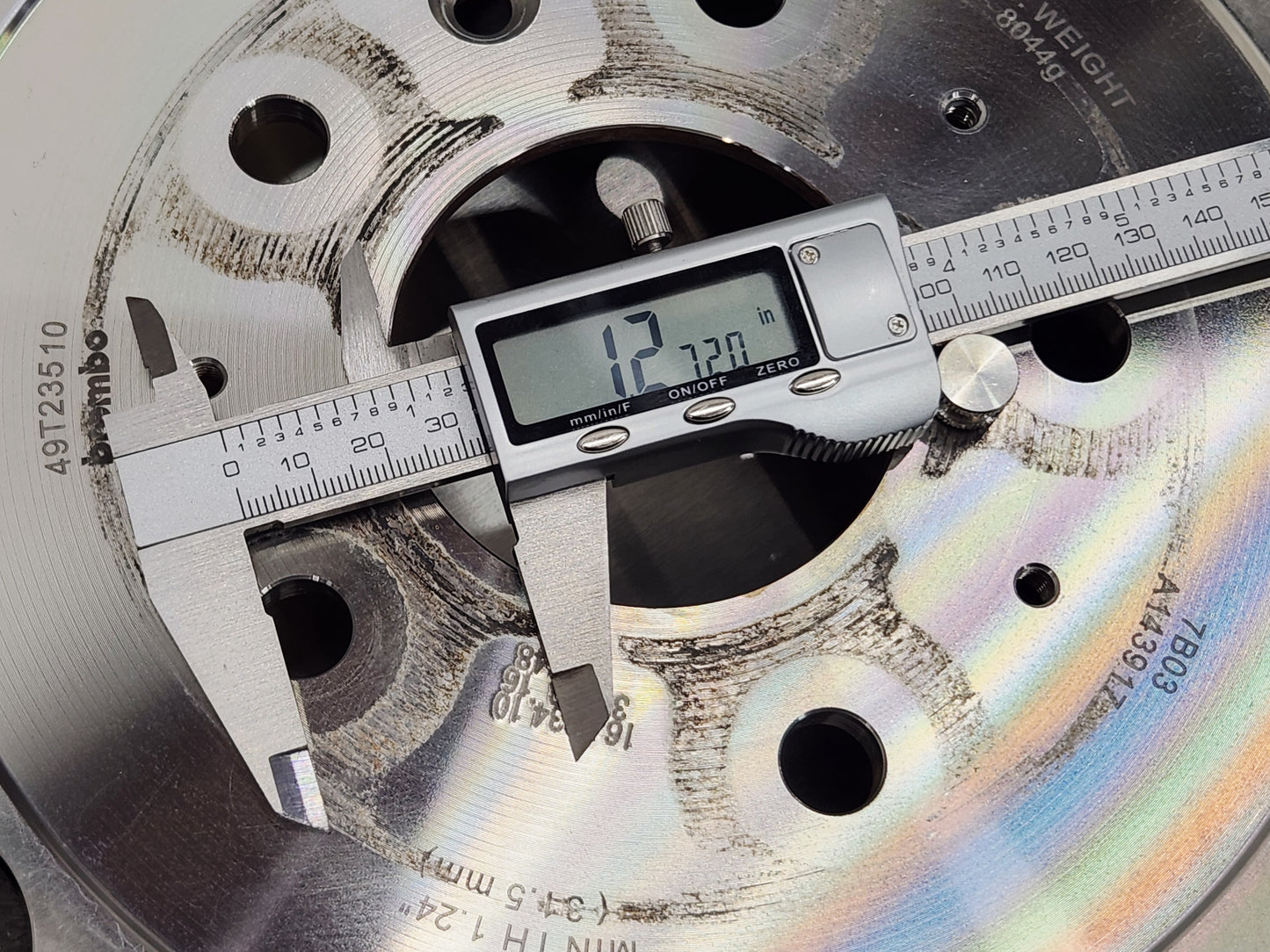 2015-2019 Chevy Corvette C7 Z06 Z07 Brembo Rear Ceramic Disc Brake Rotor OEM