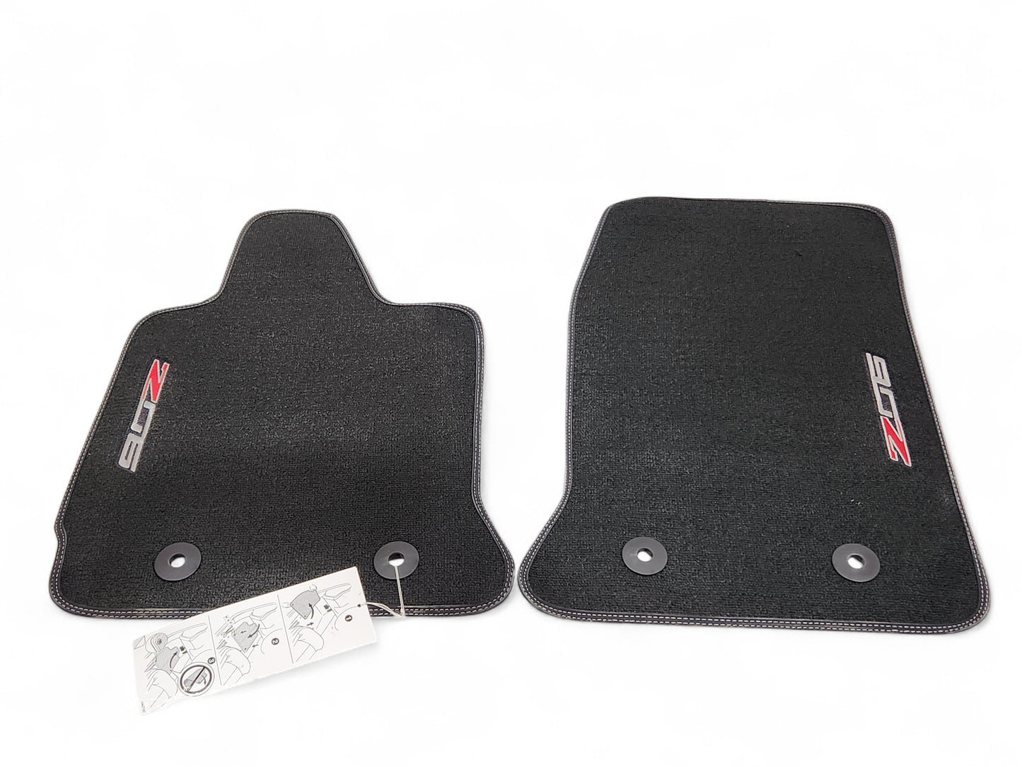 2015-2019 Chevy Corvette Z06 Black Front Floor Mats OEM GM 23476280