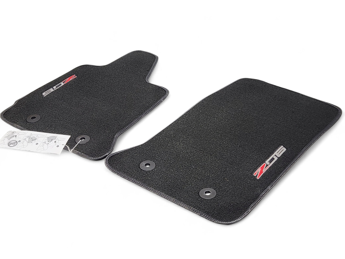 2015-2019 Chevy Corvette Z06 Black Front Floor Mats OEM GM 23476280