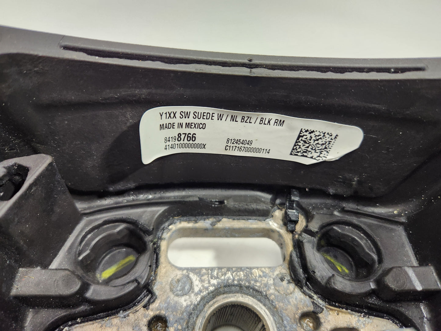 2015-2019 Corvette C7 Black Suede Gray Stitch Alcantara Steering Wheel OEM GM