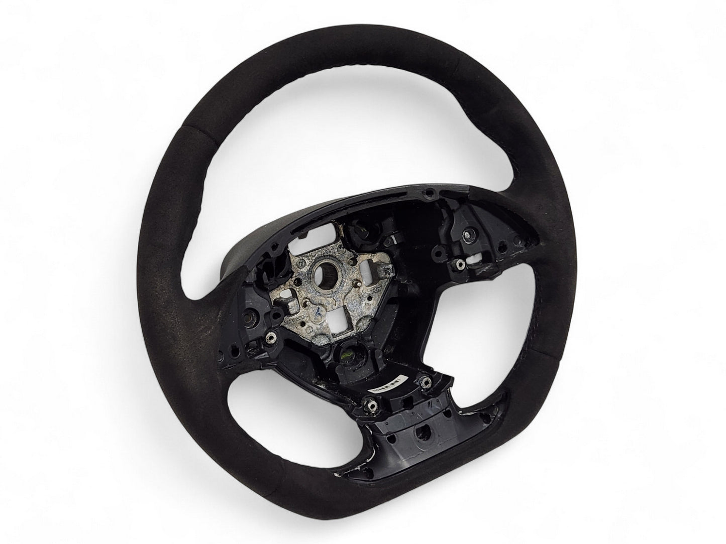 2015-2019 Corvette C7 Black Suede Gray Stitch Alcantara Steering Wheel OEM GM