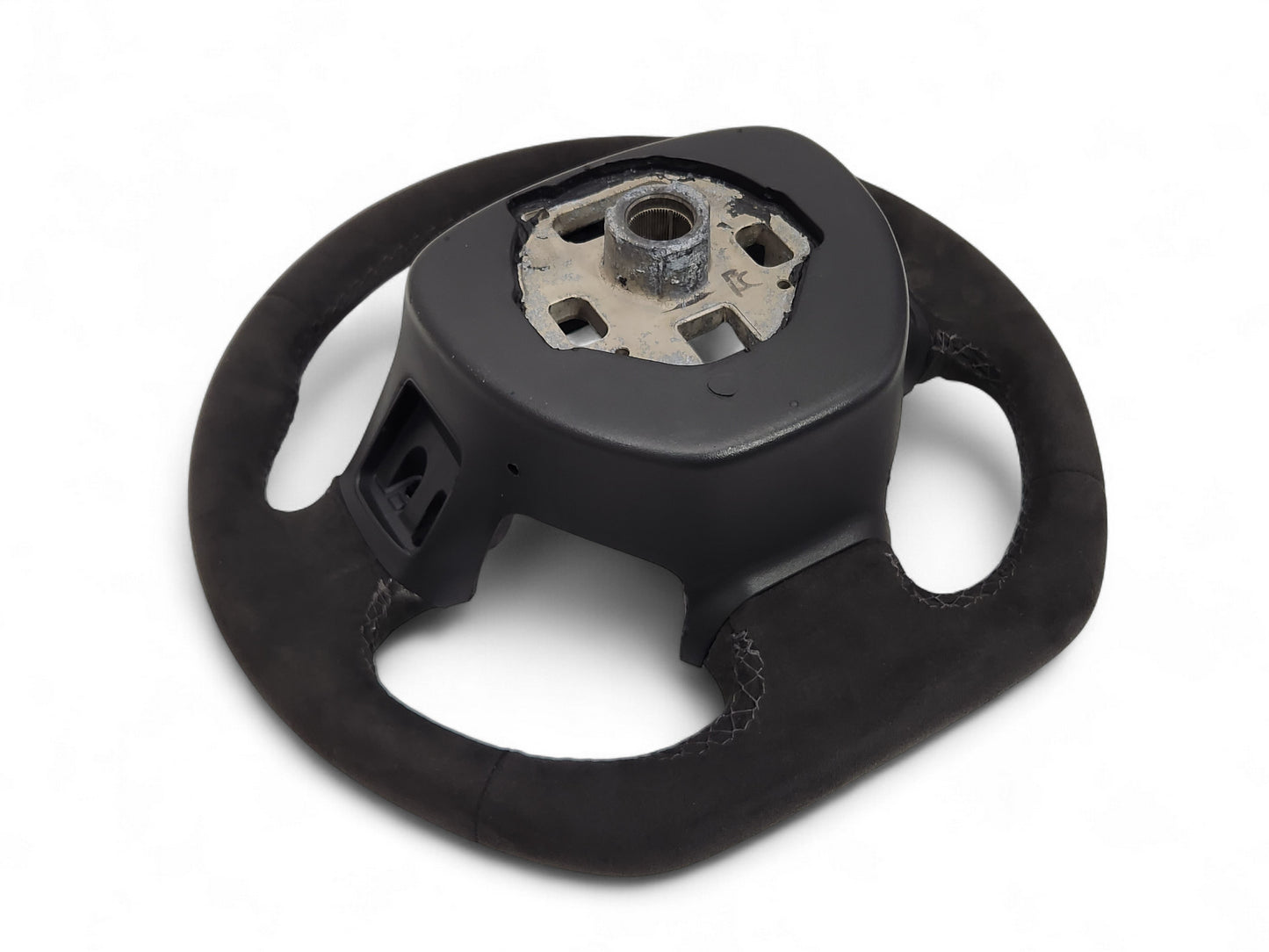 2015-2019 Corvette C7 Black Suede Gray Stitch Alcantara Steering Wheel OEM GM