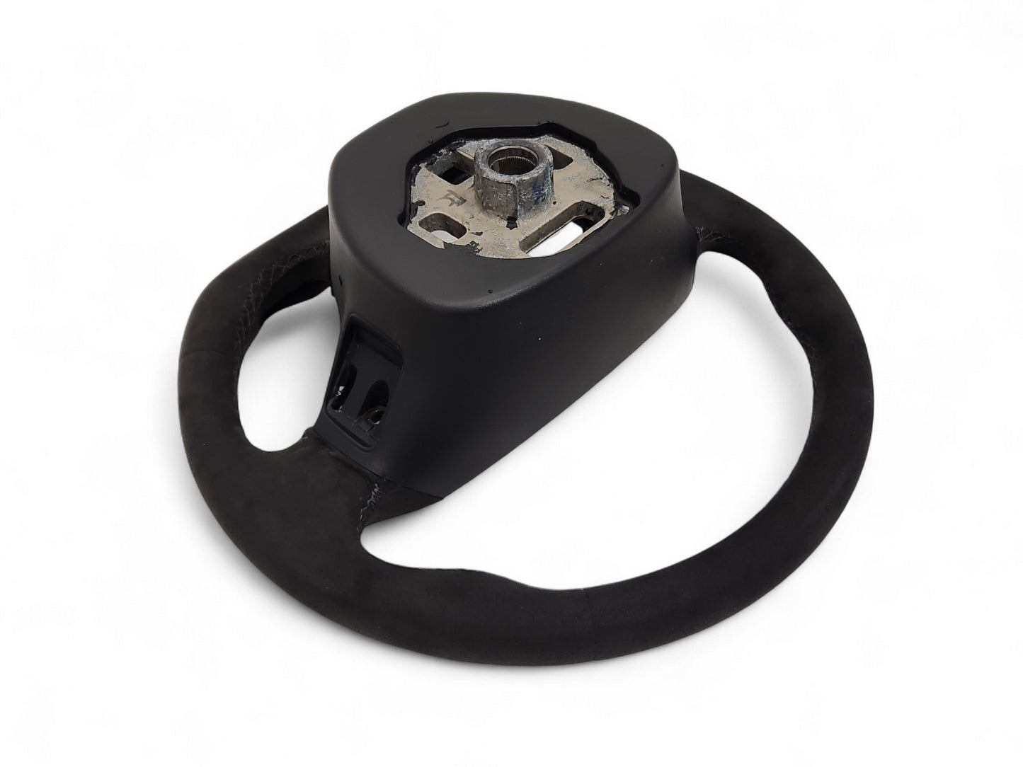 2015-2019 Corvette C7 Black Suede Gray Stitch Alcantara Steering Wheel OEM GM