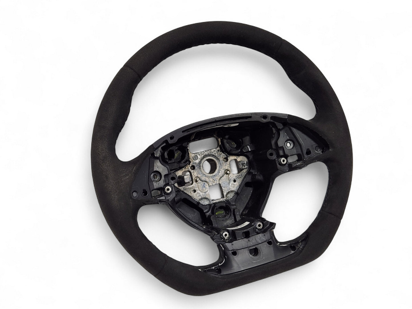 2015-2019 Corvette C7 Black Suede Gray Stitch Alcantara Steering Wheel OEM GM