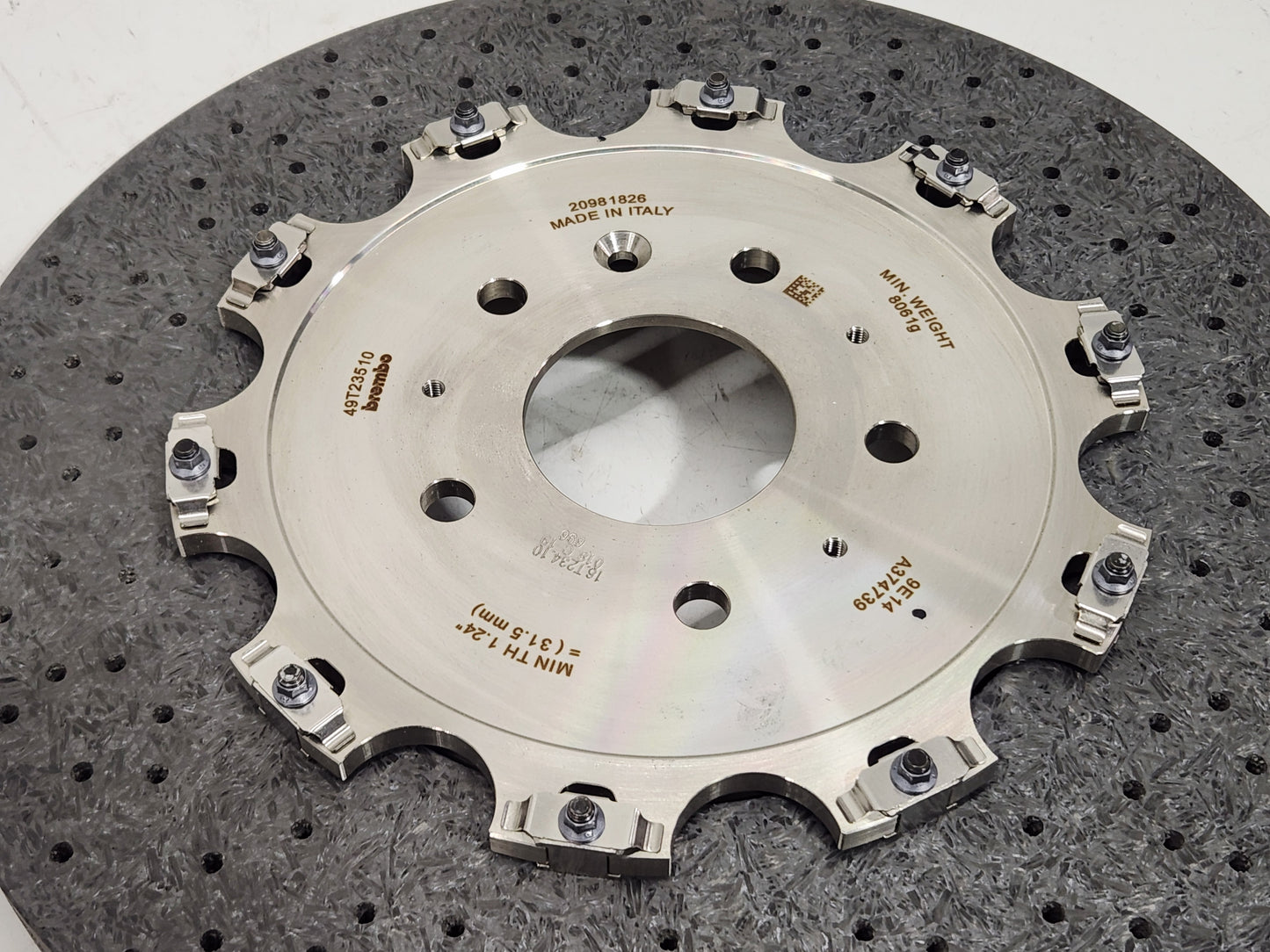 2015-2019 Corvette C7 Z06 Grand Sport Z06 Rear Carbon Ceramic Brake Rotor