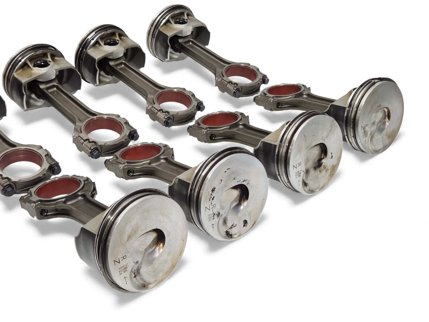 2015-2024 LT4 6.2L Supercharged Pistons with Connecting Rods OEM GM