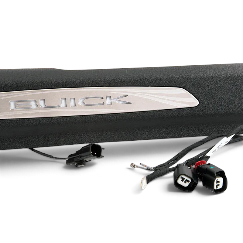 Send it Auto Parts stainless steel illuminated front door sill plates with Buick logo for 2016-2018 Buick Envision