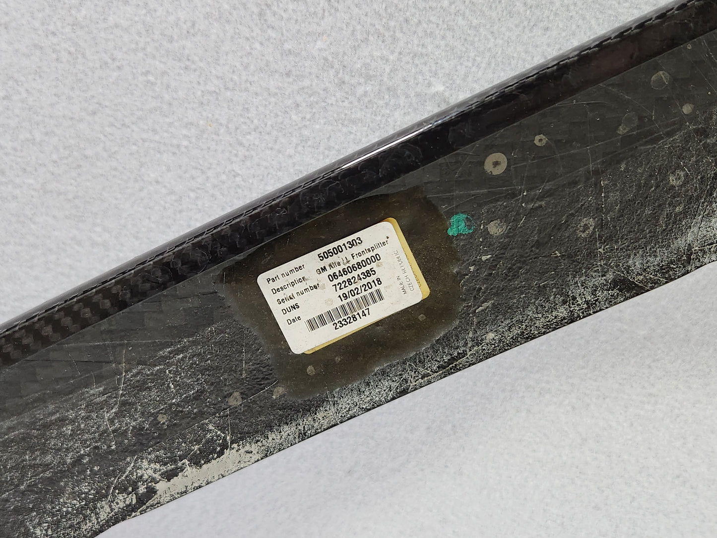 2016-2019 Cadillac CTSV Exposed Carbon Fiber Front Splitter Spoiler OEM GM